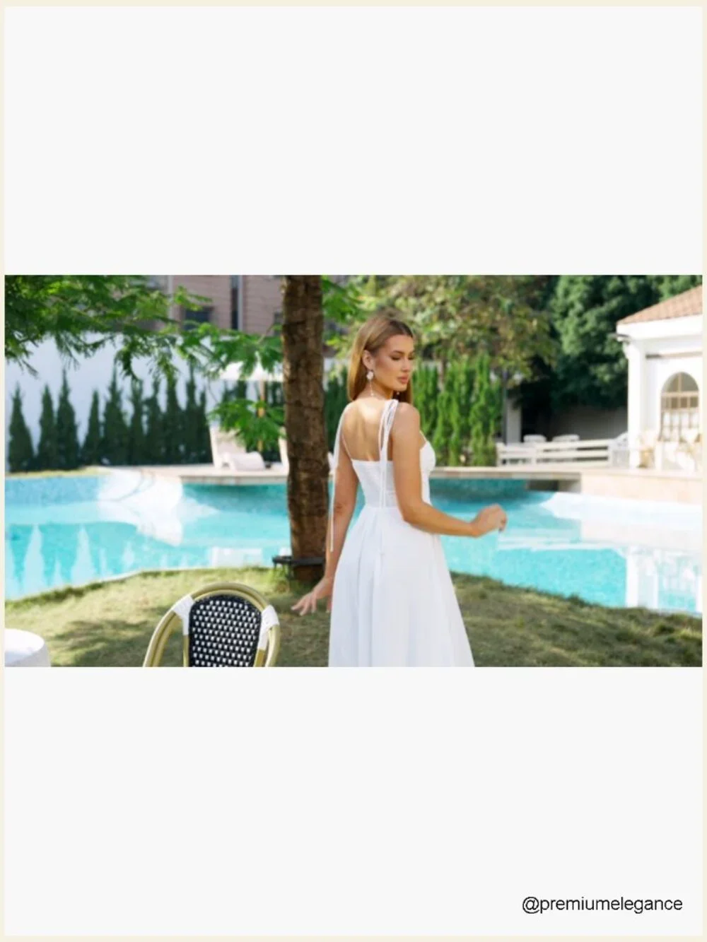 Summer Maxi Dress Spaghetti Strap A-Line Formal Tea Party Sundress - Picture 6 of 6